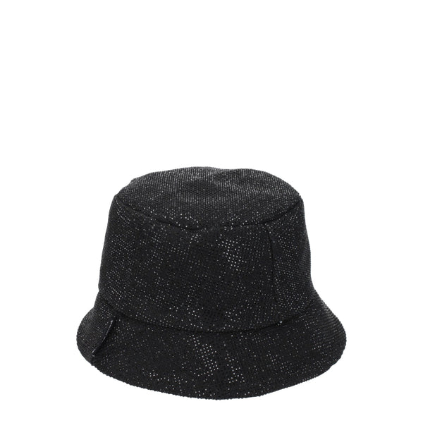 Palm Angels Black Cotton Bucket Hat