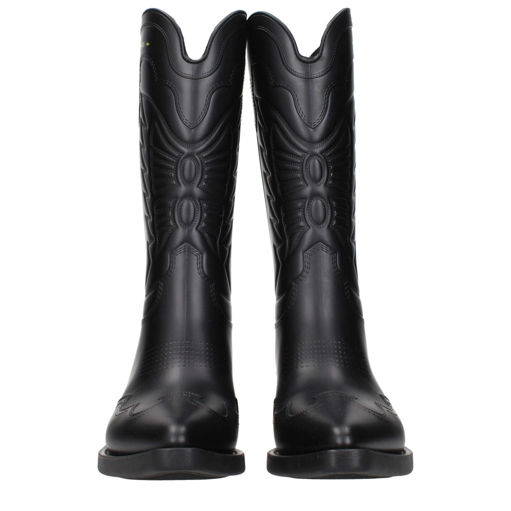 Christian Dior Black Cotton Boots