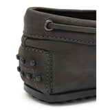 Tod's Gray Nubuc Leather Moccassin