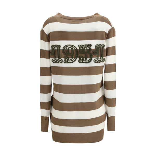 Max Mara Brown Fleece Wool Cardigan