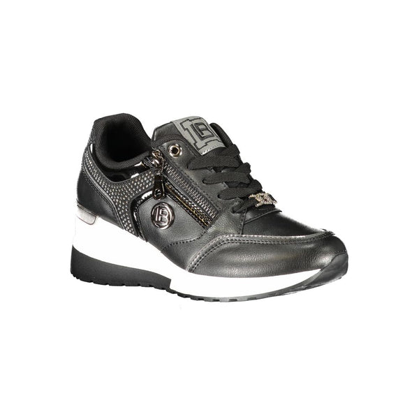 Laura Biagiotti Black Polyurethane Women Sneaker