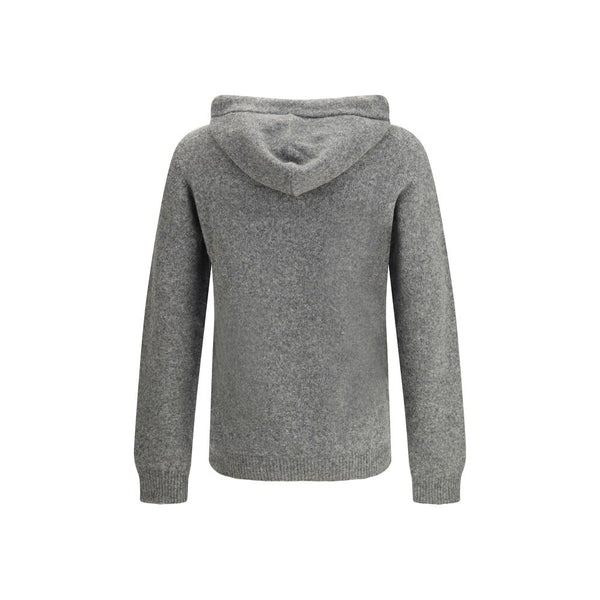 Roberto Collina Gray Cashmere Hoodie