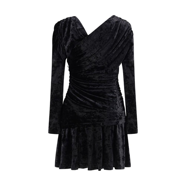 Ganni Black Recycled Polyester Cocktail Dress