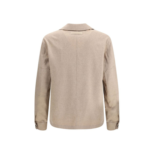 ZEGNA Beige Cashmere Coat