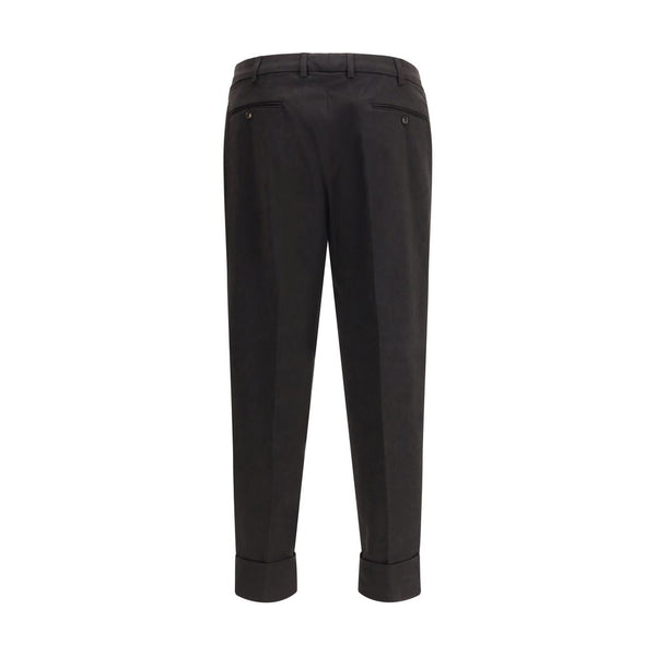 Cruna Black Cotton Casual Pants