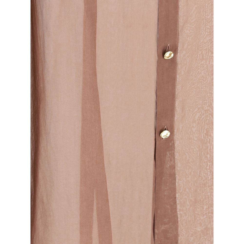 Darkpark Bordeaux Silk Blouse