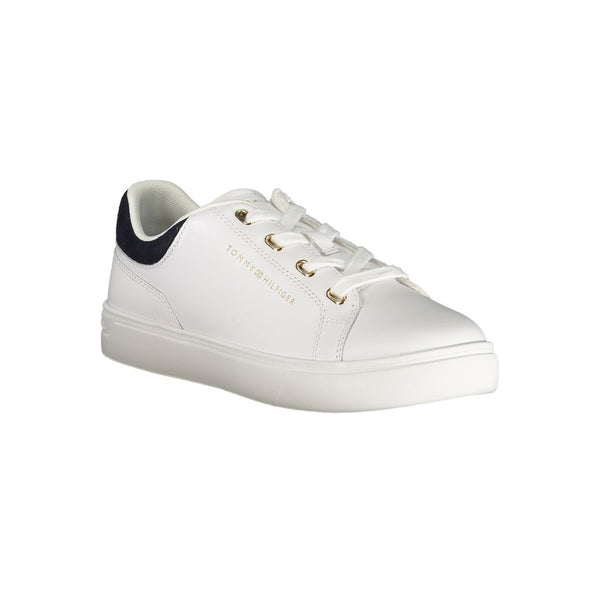 Tommy Hilfiger Bianco Polyurethane Women Sneaker