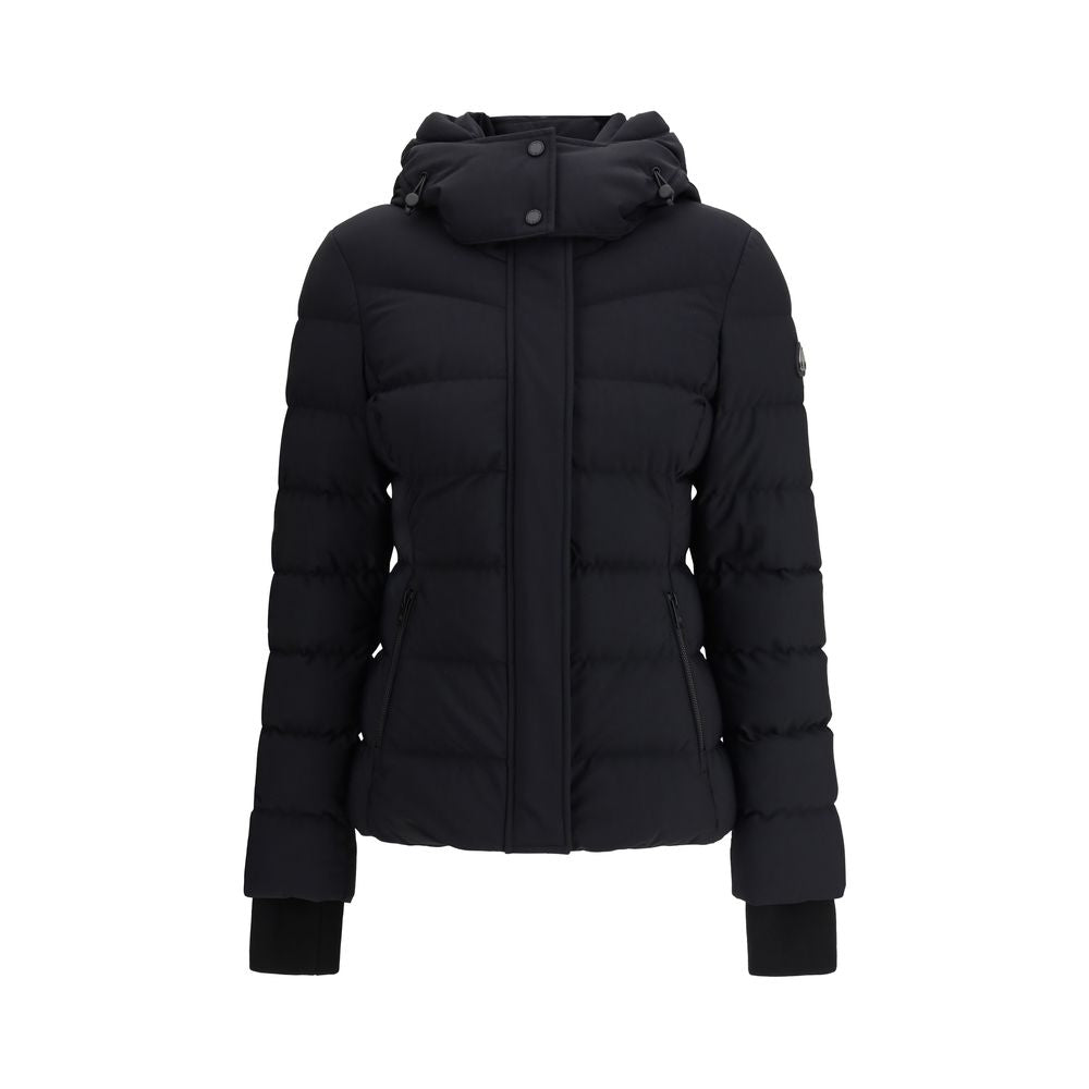 Moose Knuckles Black Nylon Coat