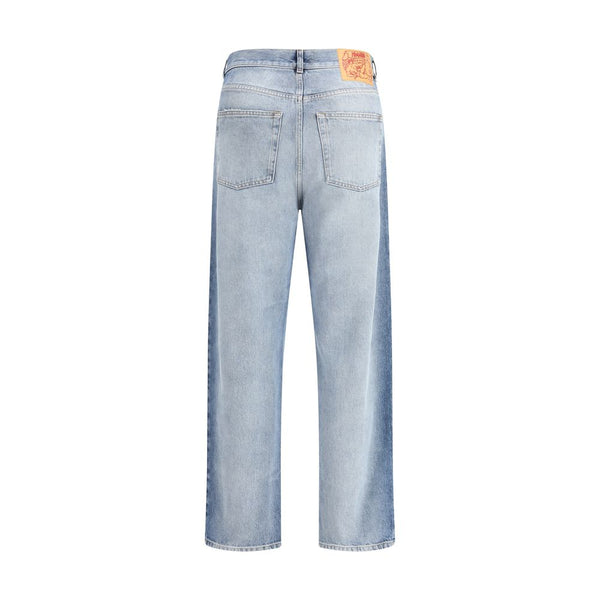 Magliano Blue Cotton Relaxed Fit Jeans
