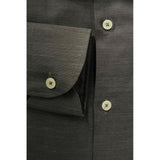 Baldinini Trend Gray Cotton Men Shirt