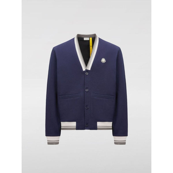 Moncler Blue Cotton Bomber