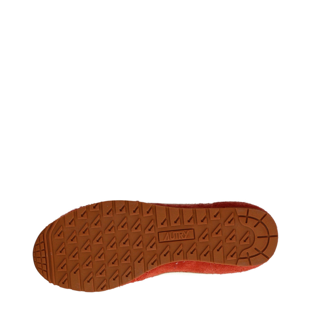 Autry Orange Leather Sneakers