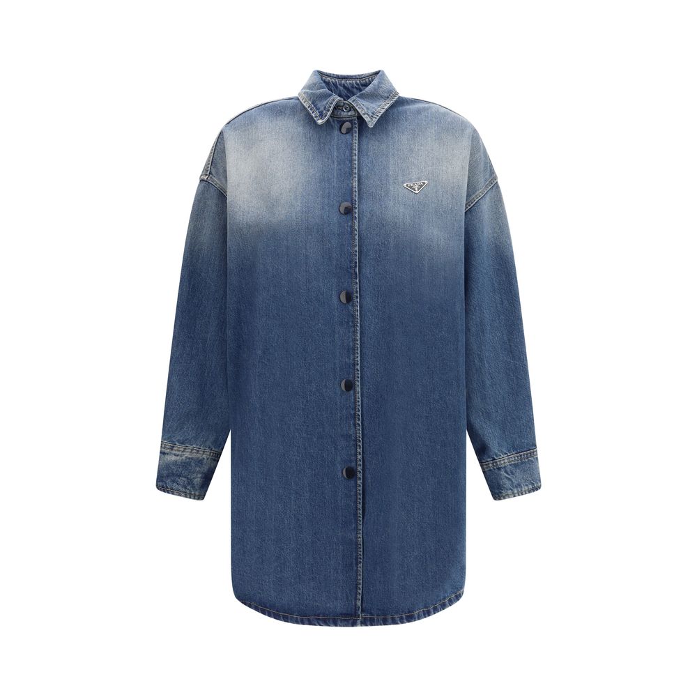 Prada Blue Cotton Denim Jacket