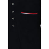 Thom Browne Blue Cotton Polo Shirt