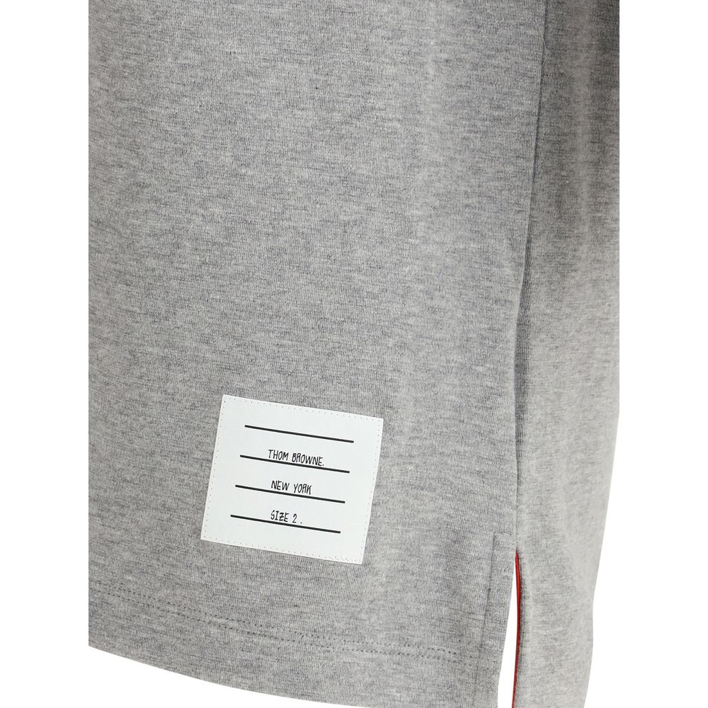 Thom Browne Gray Cotton T-Shirt