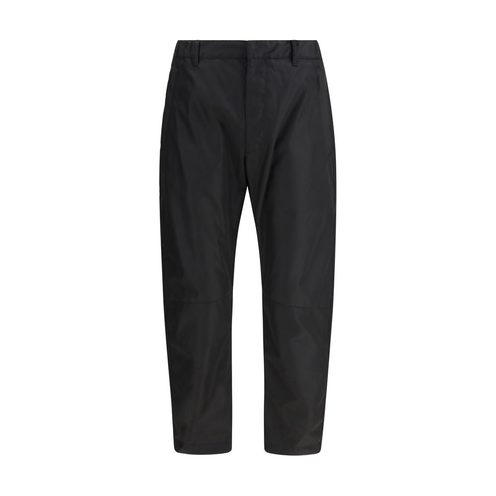 Prada Black Recycled Polyamide Casual Pants