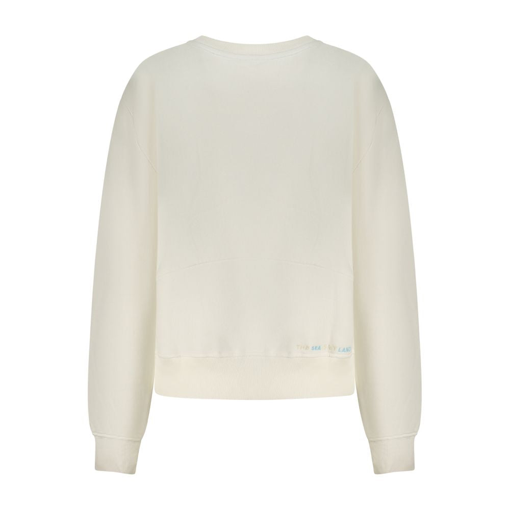 North Sails Bianco Cotton Women Sweatshirt