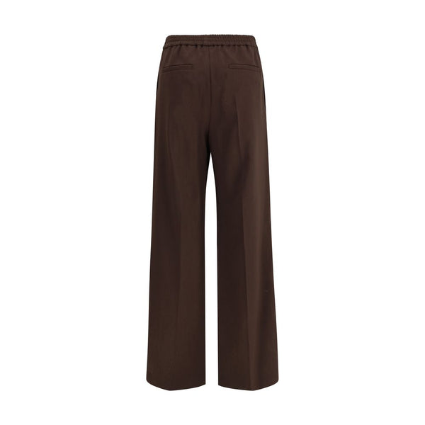 Max Mara Gray Polyester Casual Pants