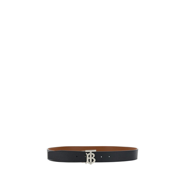 Burberry Black Calf Leather Bos Taurus Regular Belt