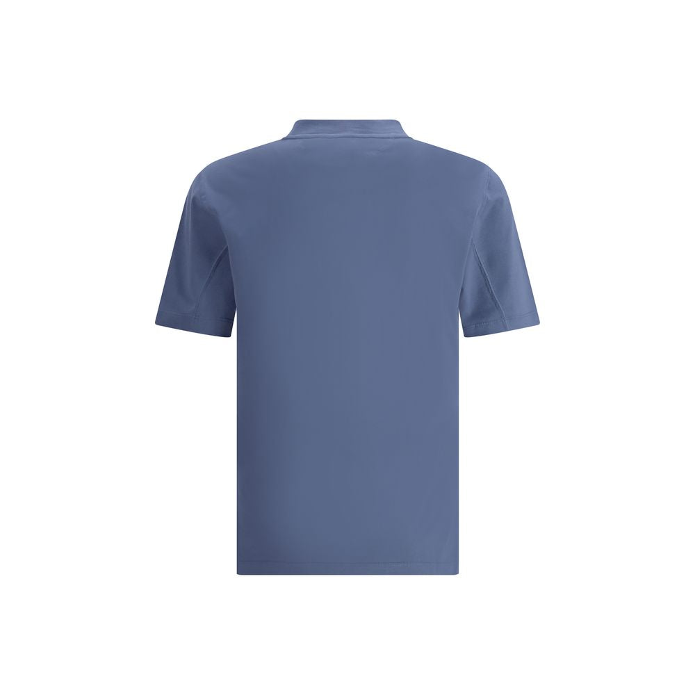 Brunello Cucinelli Blue Cotton T-Shirt
