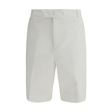 Thom Browne White Polyester Bermuda Shorts