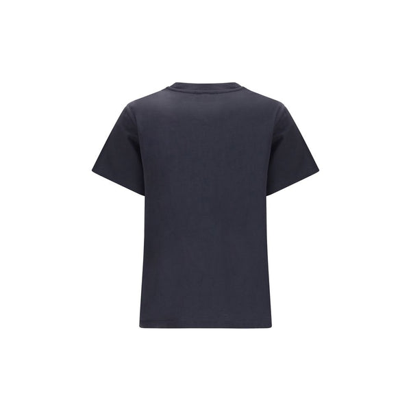 Ganni Black Cotton T-Shirt