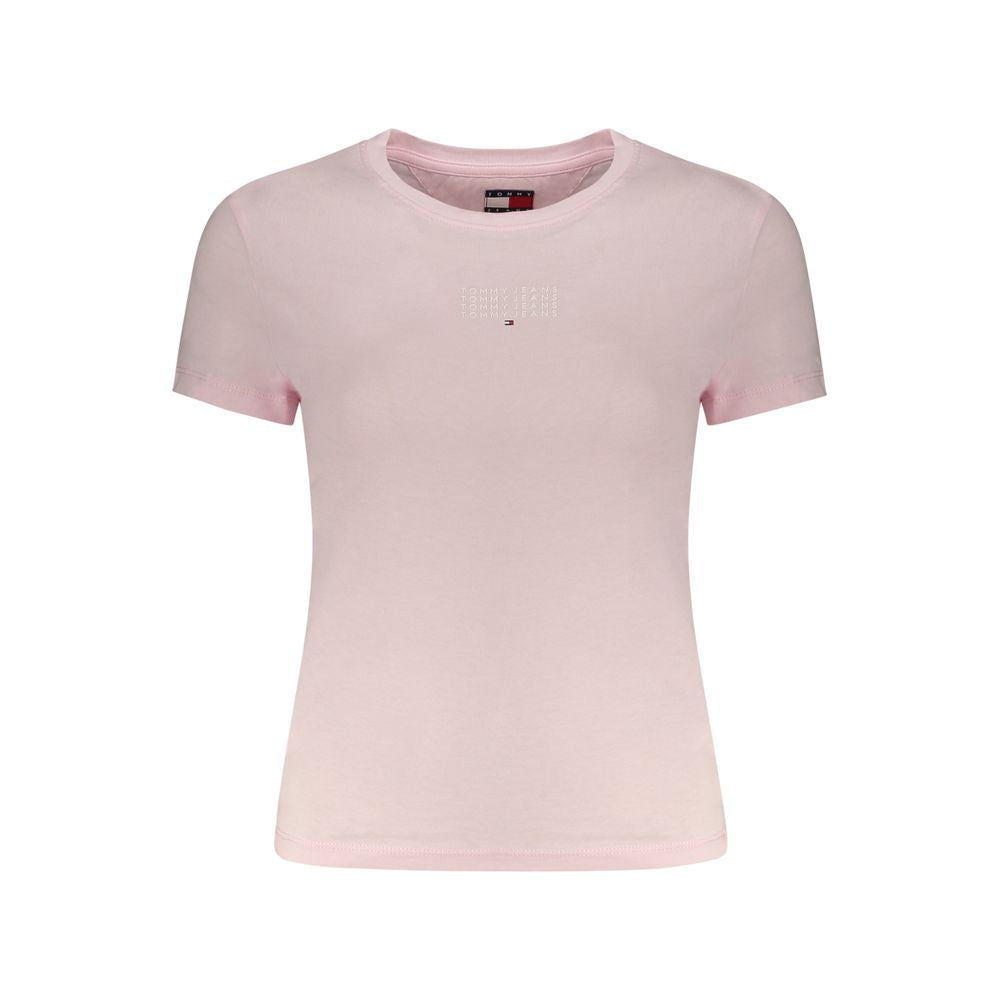 Tommy Hilfiger Rosa Cotton Women T-Shirt