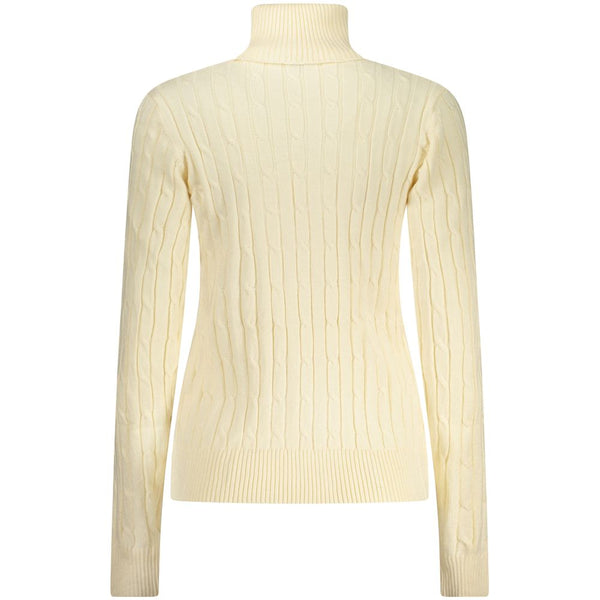 Norway 1963 White Viscose Women's Turtleneck Sweater