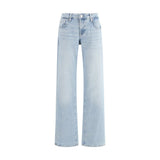 7FOR Blue Cotton Straight-Leg Jeans