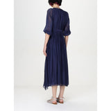 Kaos Bicolor Silk Casual Dress