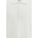 Thom Browne White Cotton Polo Shirt