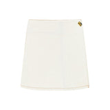 Ganni White Cotton Mini Skirt