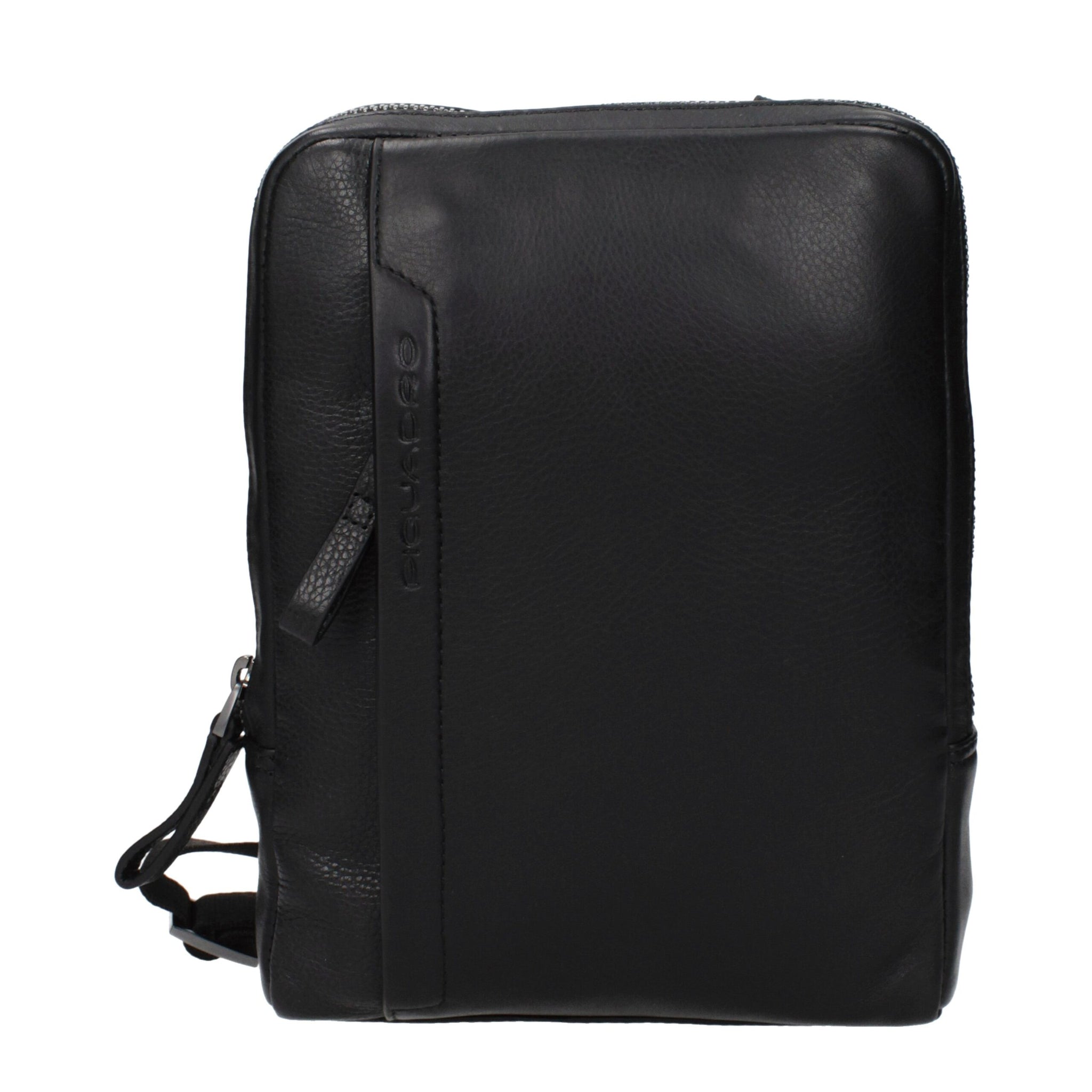 Piquadro Black Leather Crossbody Bag