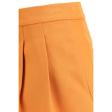 Fendi Orange Wool Oves Aries Bermuda Shorts