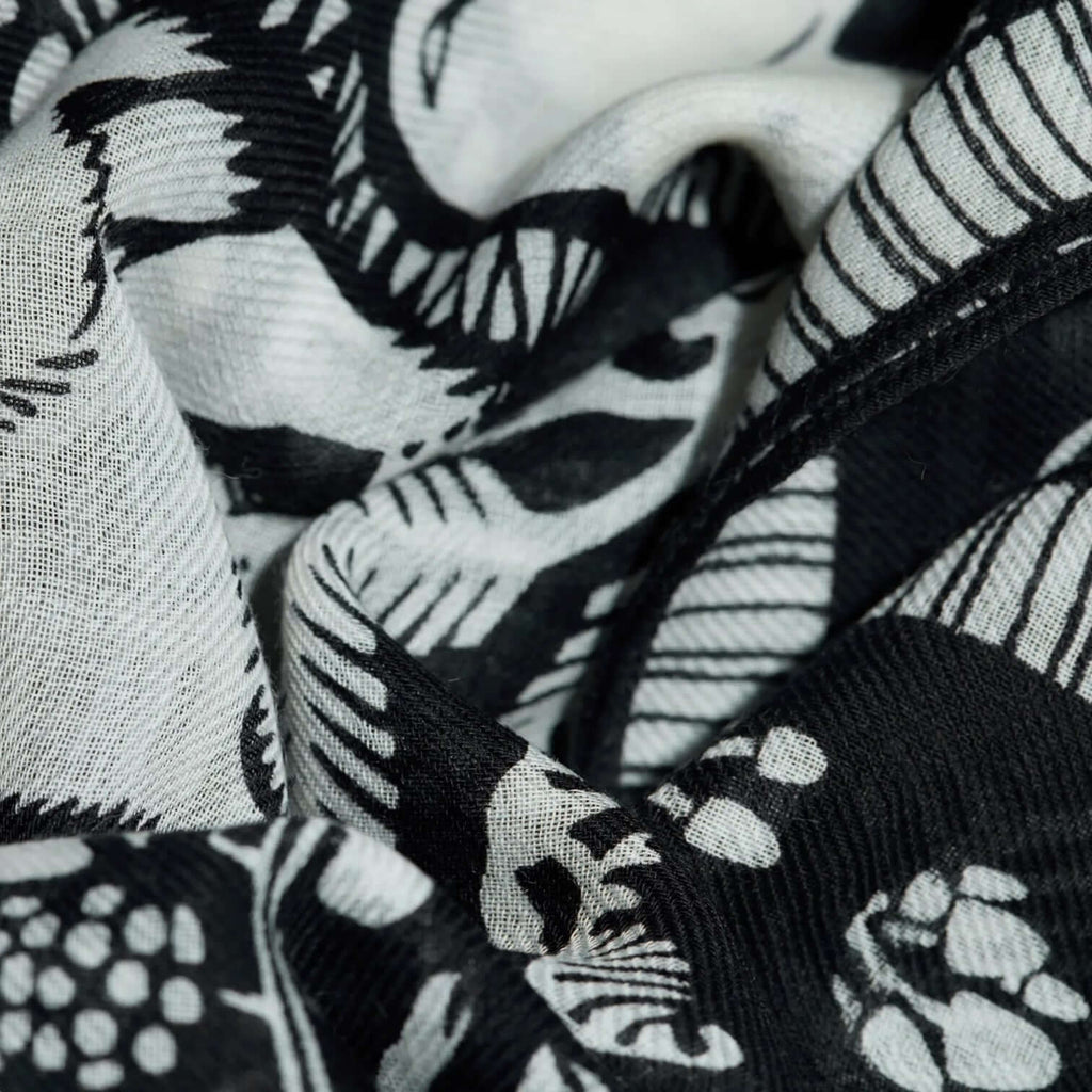 Foulard Quadrato Ludwig Nero