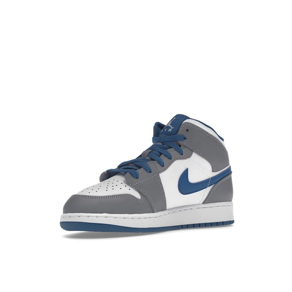 Jordan 1 Mid True Blue Cement (GS)