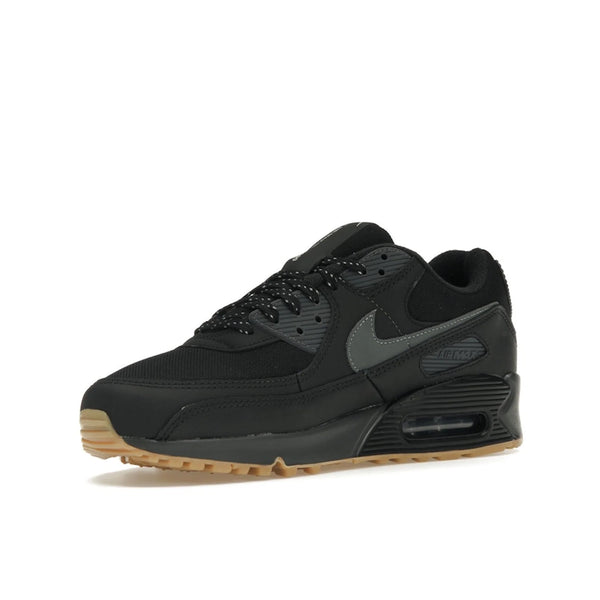 Nike Air Max 90 Black Smoke Grey Gum Reflective