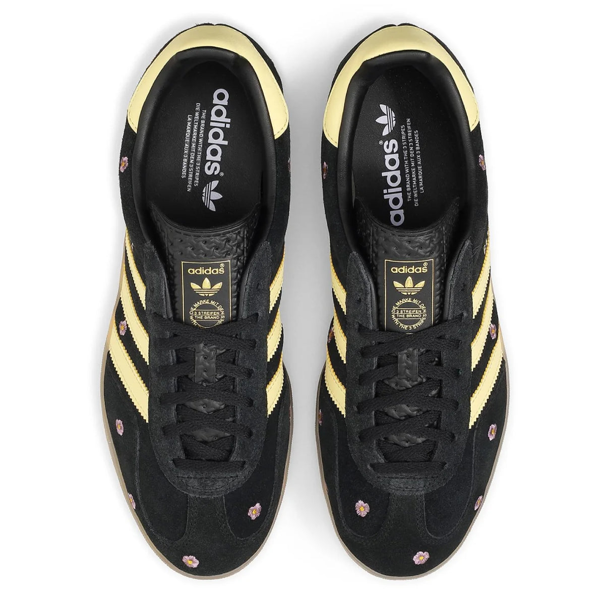 adidas Gazelle Indoor Core Black Almost Yellow Floral