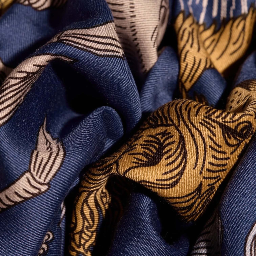 Foulard Quadrato Astrologie Duck Blu Cadetto