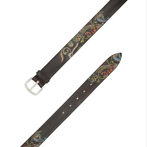 Cintura Paisley in Cuoio Unique
