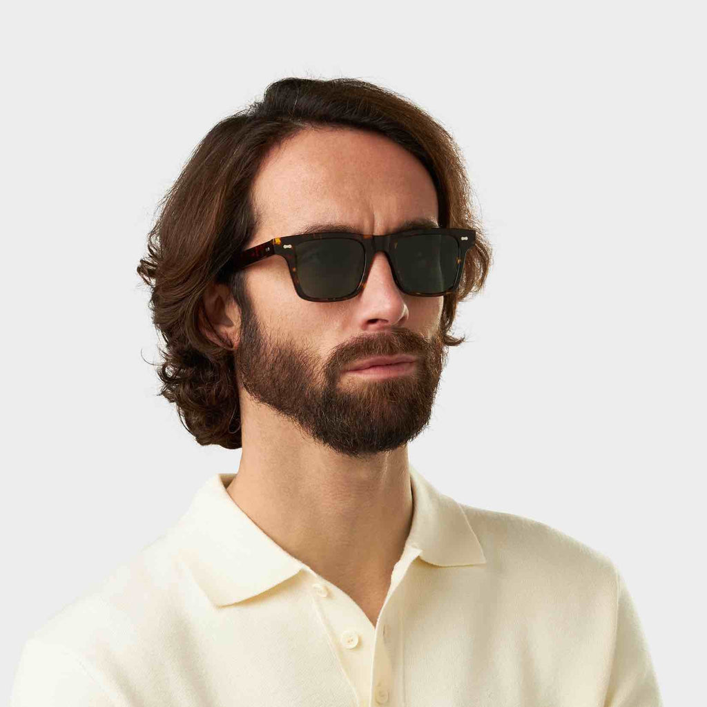 Denim Eco Dark Havana | Bottle Green