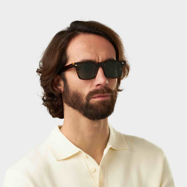 Denim Eco Dark Havana | Bottle Green