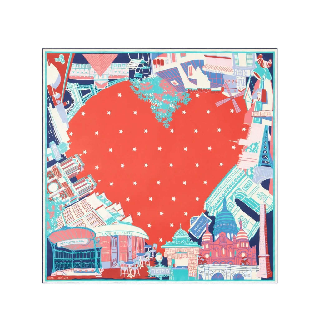 Foulard Quadrato J'aime Paris