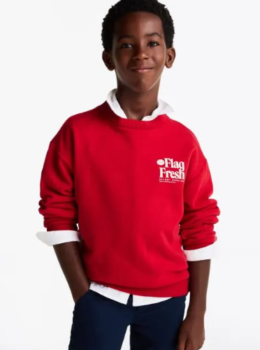 TOMMY HILFIGER FUN FLAG SWEATSHIRT