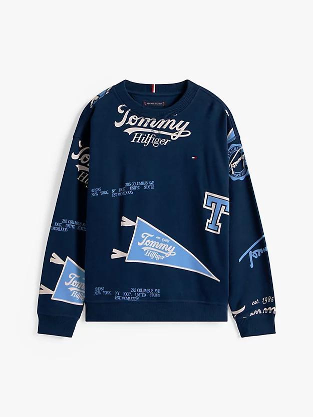 TOMMY HILFIGER ALL OVER PRINTED SWEATSHIRT