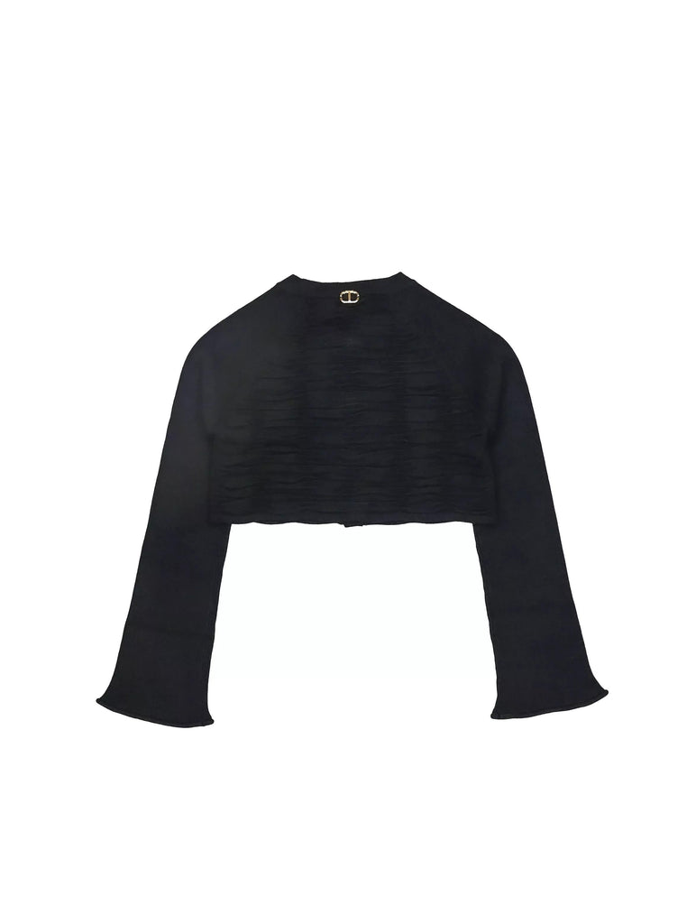 TWINSET CARDIGAN CORTO IN MAGLIA