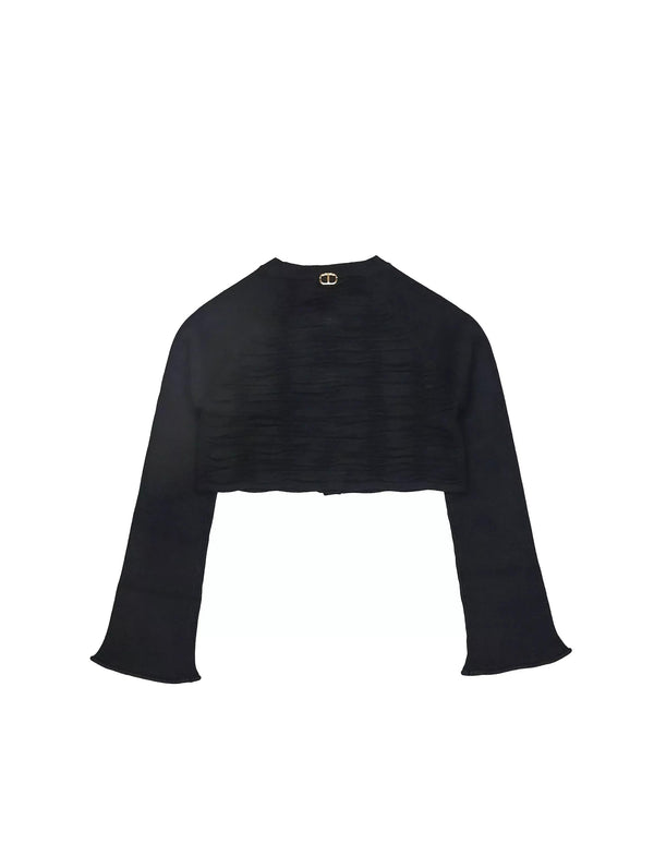 TWINSET CARDIGAN CORTO IN MAGLIA