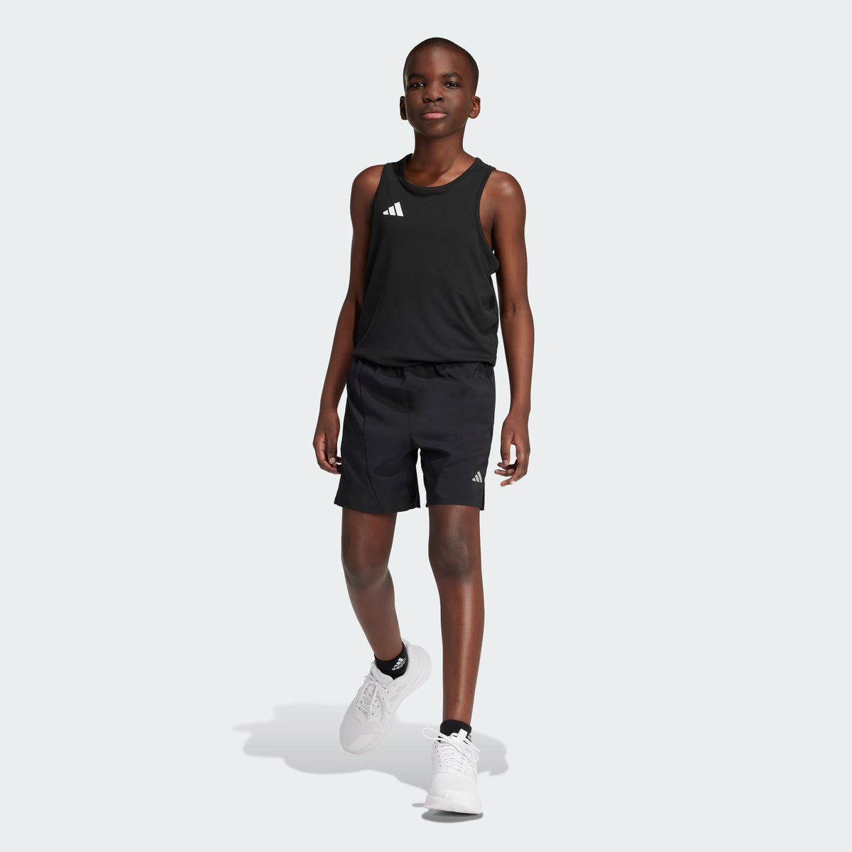 ADIDAS J WOVEN SHORTS      BLACK/REFSIL