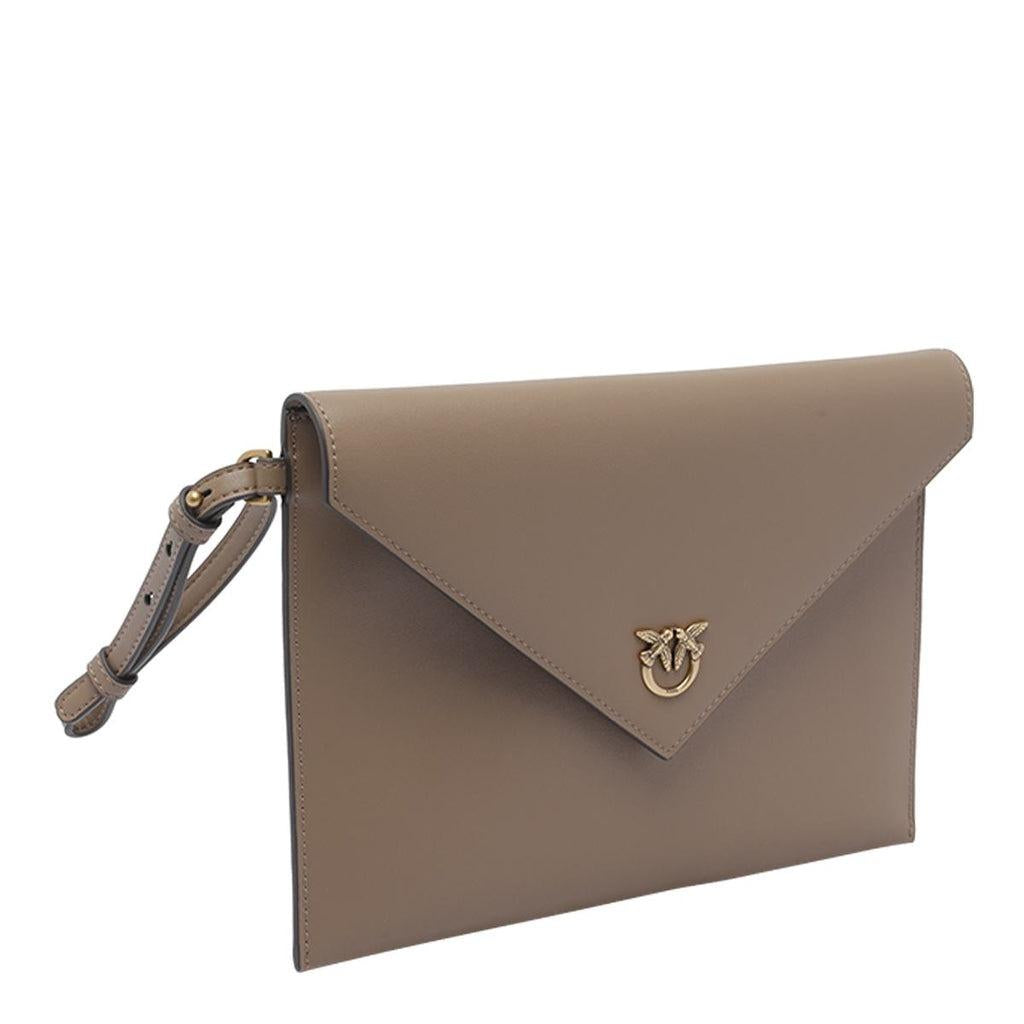 PINKO FLAT PURSE HANDLE VITELLO SETA