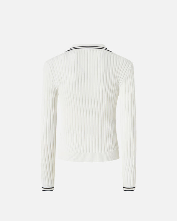 PINKO LINOSA POLO RIBBED VISCOSA STR
